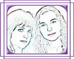 Gwen & Joann Drawing, by Sam C. Chan